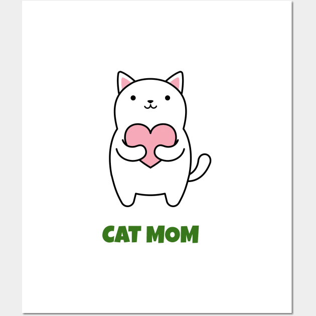 Cat Mom By LAMAJ Wall Art by LAMAJ